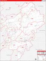 St. Clair, Al Carrier Route Wall Map